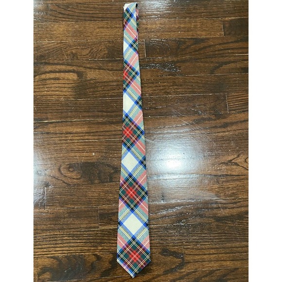 Ingles Buchan Stewart Dress Tartan Tie 100% Wool Made Scotland - Picture 2 of 5